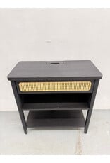 Modern Black Wooden Console Table or Nightstand