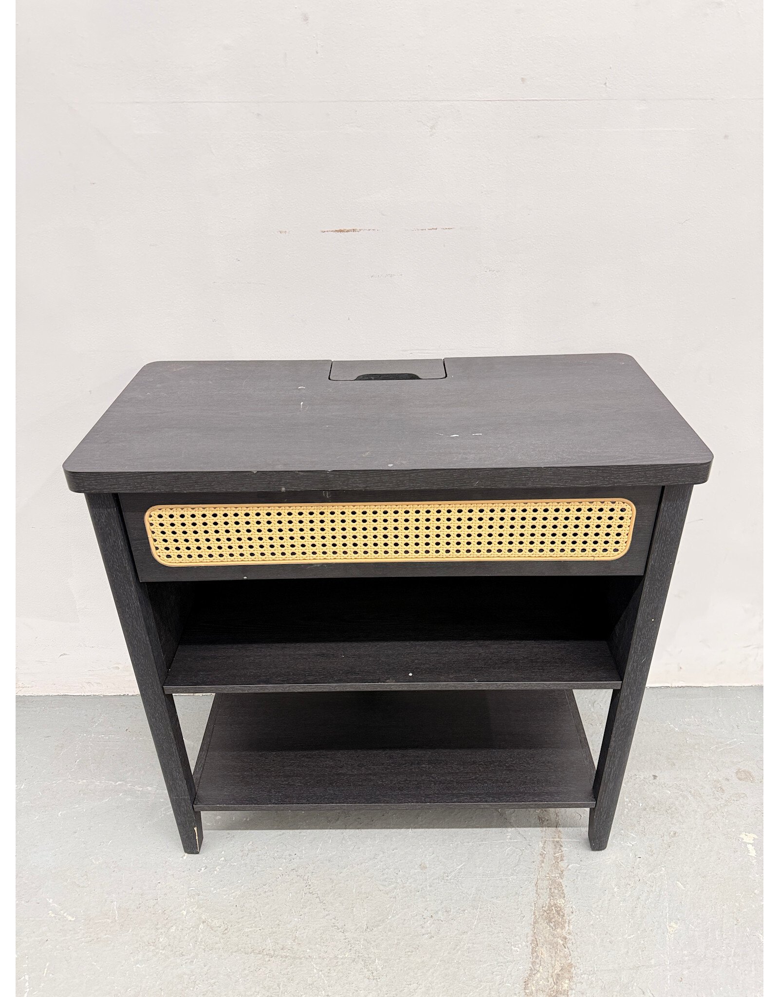 Modern Black Wooden Console Table or Nightstand