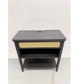 Modern Black Wooden Console Table or Nightstand