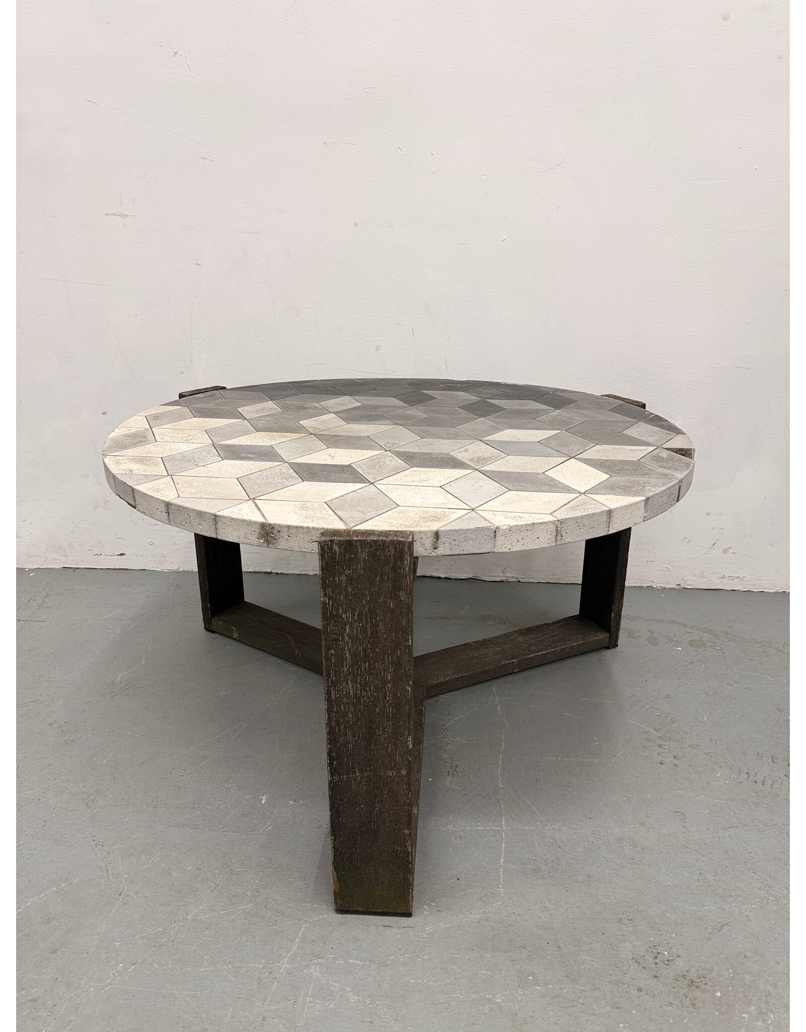 West Elm Mosaic Coffee Table, Isometric Concrete