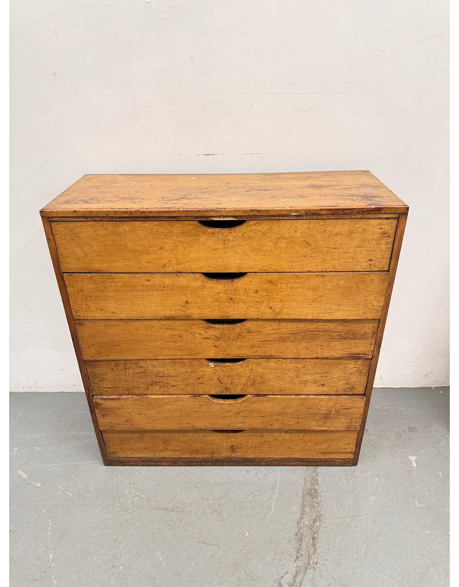 Mid-Century Modern 6-Drawer Wood Dresser