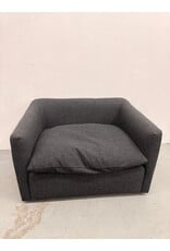 Modern Grey Fabric Lounge Chair