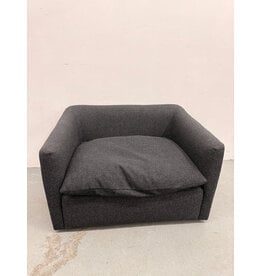 Modern Grey Fabric Lounge Chair