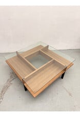BDI Terrace Rectangular Wood & Glass Coffee Table by BDI