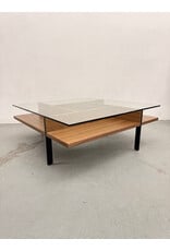 BDI Terrace Rectangular Wood & Glass Coffee Table by BDI