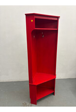 Wooden Red Corner Locker