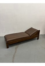 Stickley Style Arts & Crafts Leather and Oak Daybed
