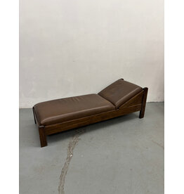 Stickley Style Arts & Crafts Leather and Oak Daybed