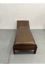 Stickley Style Arts & Crafts Leather and Oak Daybed