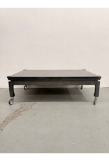 Theodore Alexander Marble Top Rolling Coffee Table