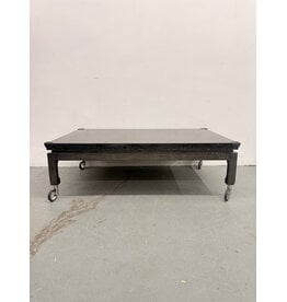 Theodore Alexander Marble Top Rolling Coffee Table