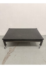 Theodore Alexander Marble Top Rolling Coffee Table