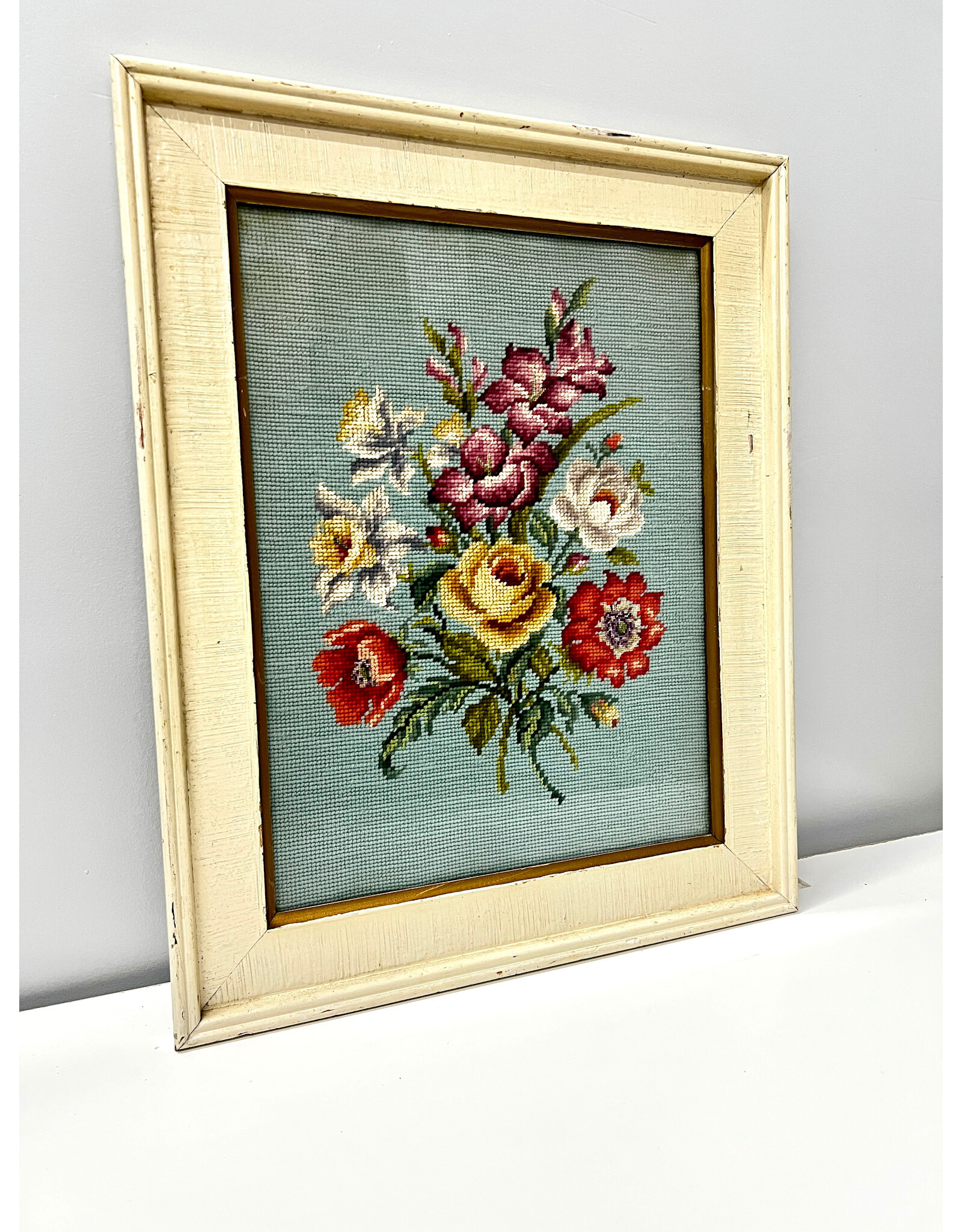 Framed Vintage Needlepoint