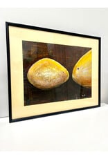 With Mama, framed painting, sgnd H.R.