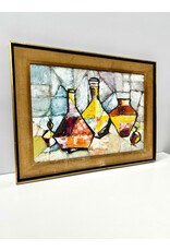 Hauling Nets at Seven Seas Wharf, Gloucester Mass, framed transparent watercolor painting, sgnd Allan Davidson