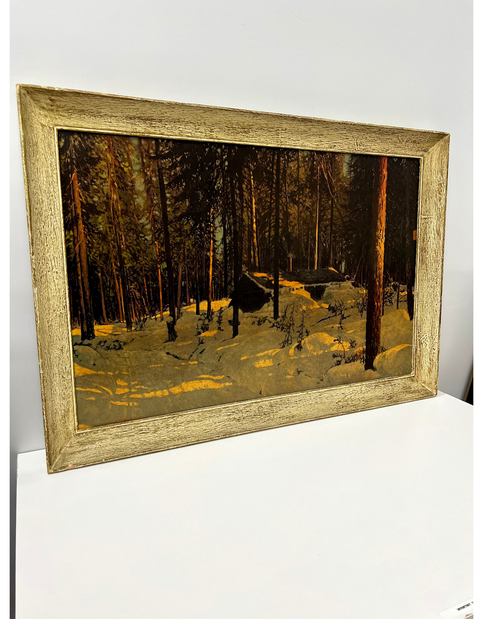 Daybreak, framed vintage print