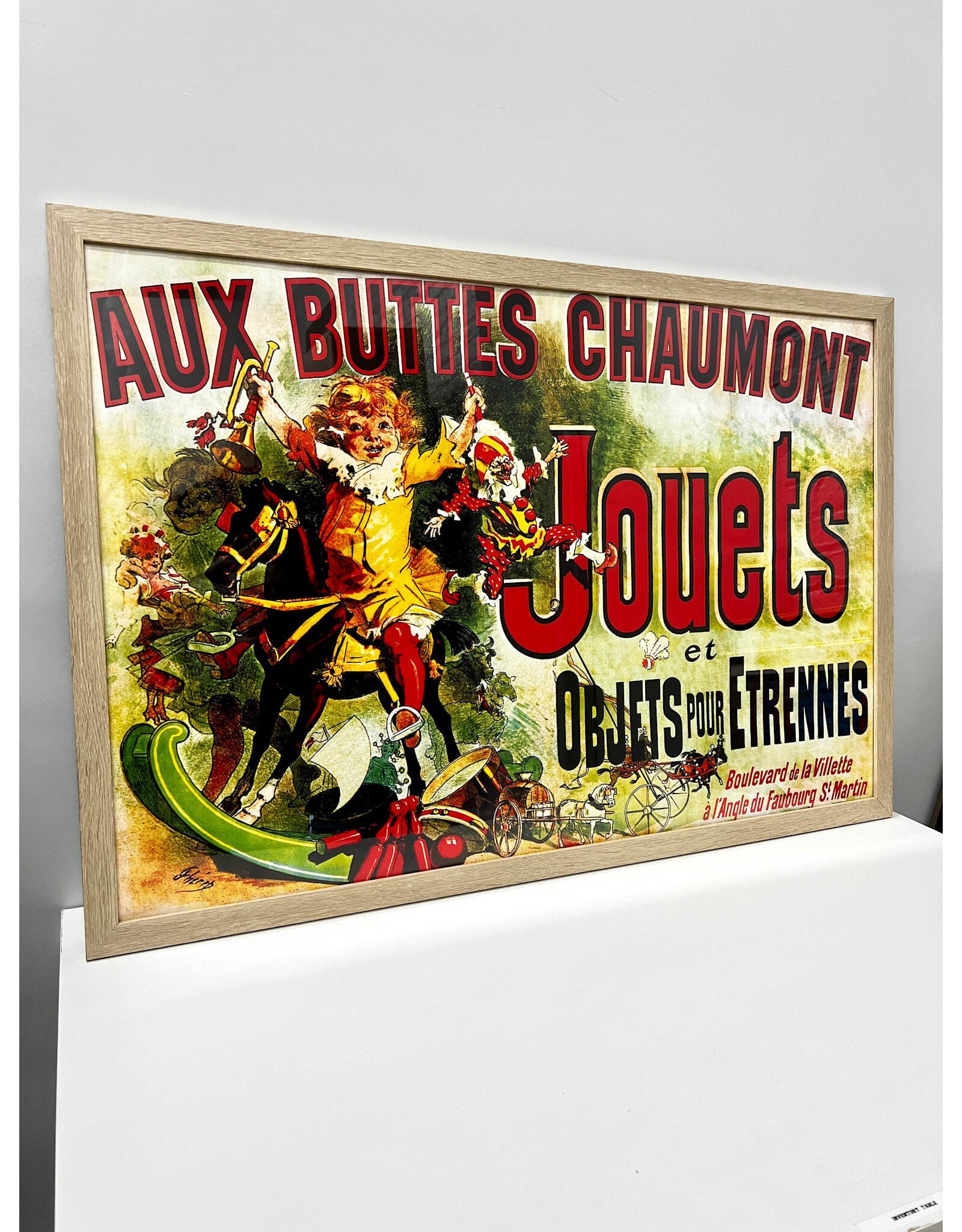 Jouets--Aux Buttes Chaumont, framed poster