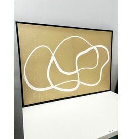Loop de loop, framed print on canvas