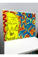 Cover Girl, mixed media on canvas, sgnd PRADO 2010