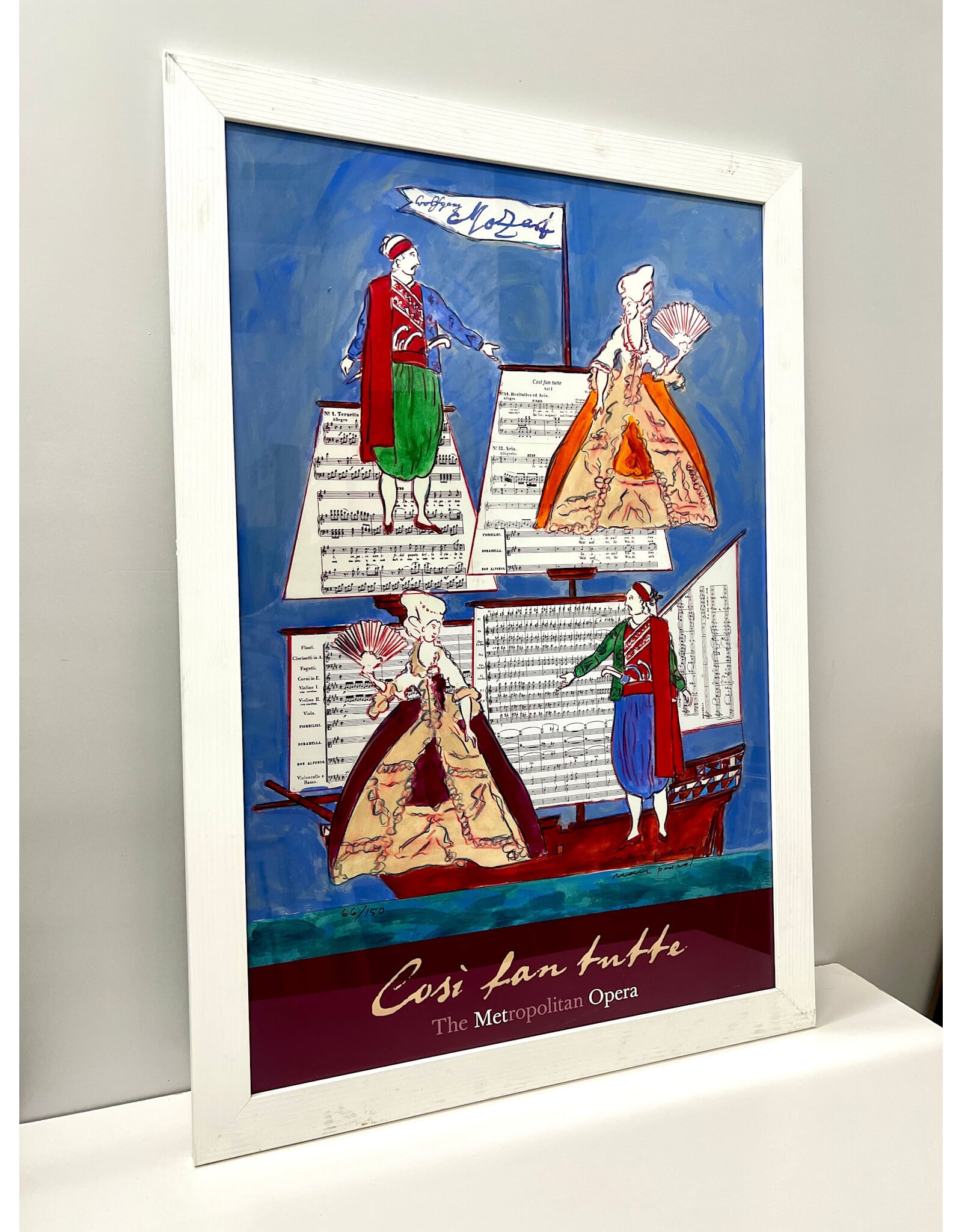 Cosi fan tutte at the Metropolitan Opera, framed poster