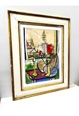 Thinking Spot, framed painting