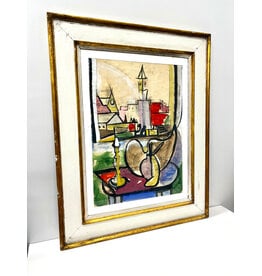 Thinking Spot, framed painting