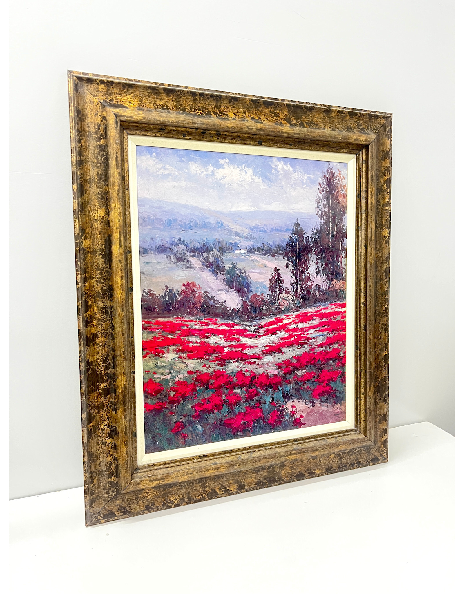 Poppy Vista II by Hulsey, framed print