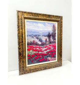 Poppy Vista II by Hulsey, framed print