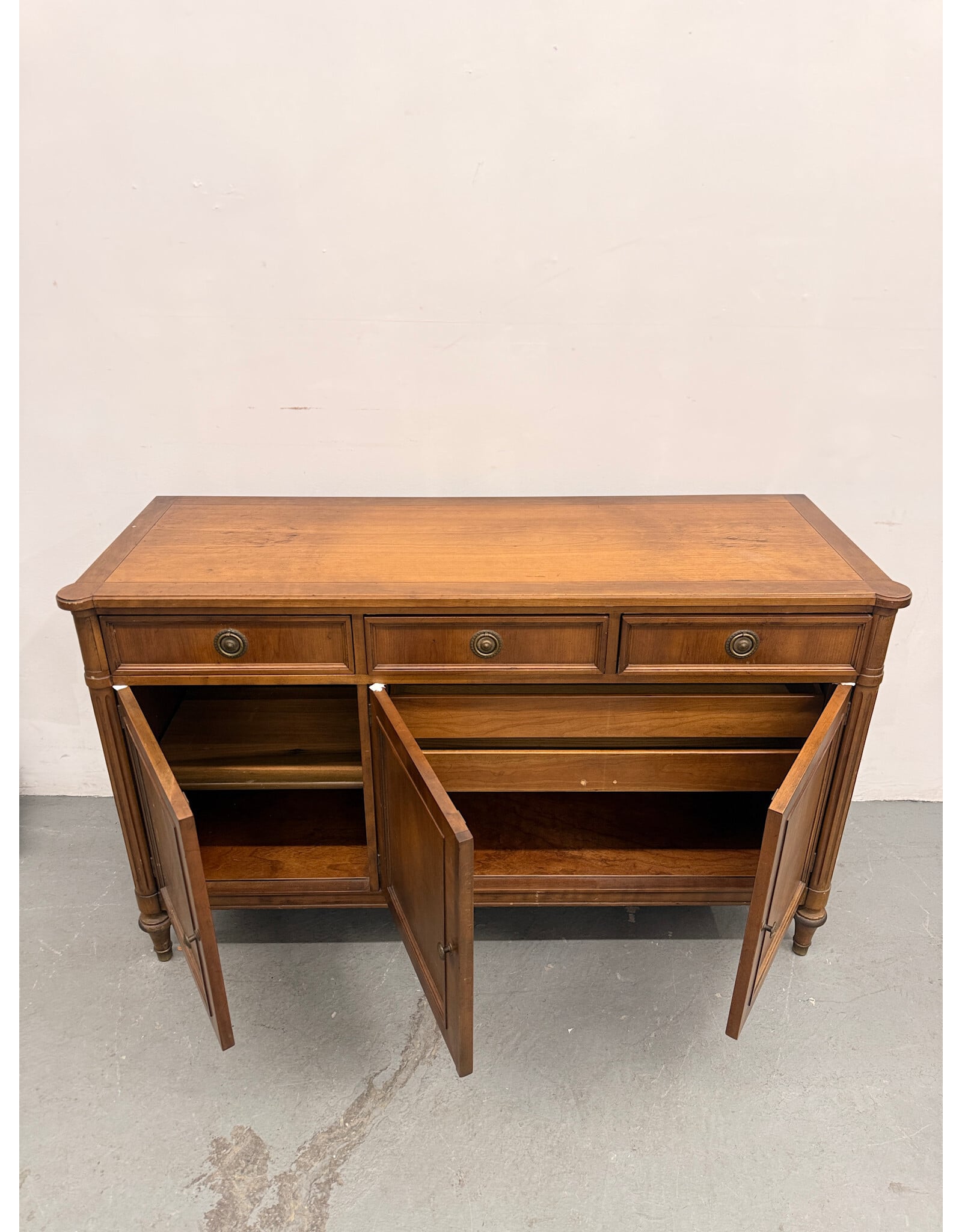 Vintage Kindel French Regency Style Cherry Wood Server