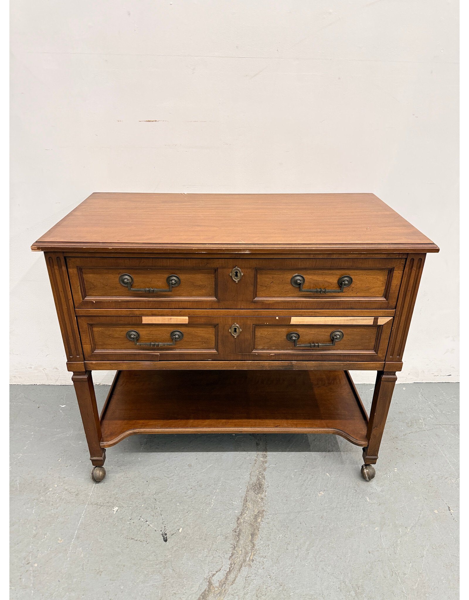 Small Wooden Server Cabinet
