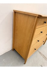 Modern Oak Wood 4-Drawer Dresser