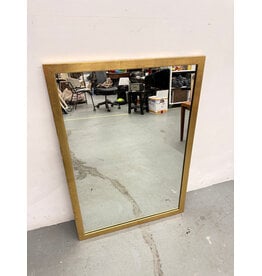 Gold Brush Framed Mirror
