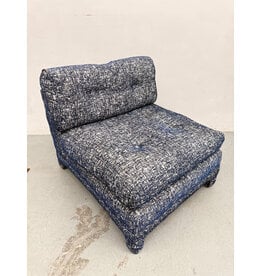 Modular Blue Slipper Chair