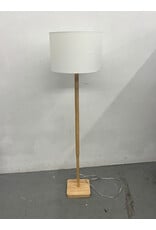 Modern Floor Lamp with Wood Base