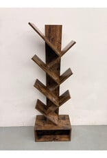 Modern Tree Wooden 8-Shelf Bookshelf