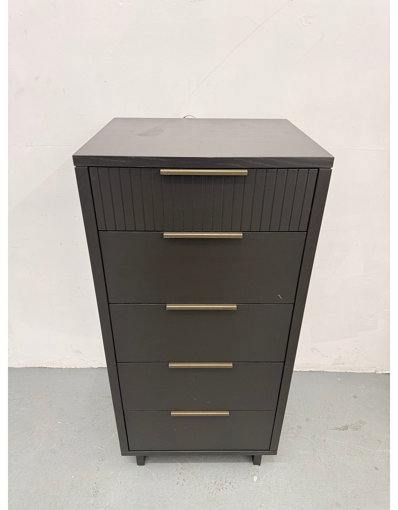 Modern Granville Tall 5-Drawer Narrow Dresser