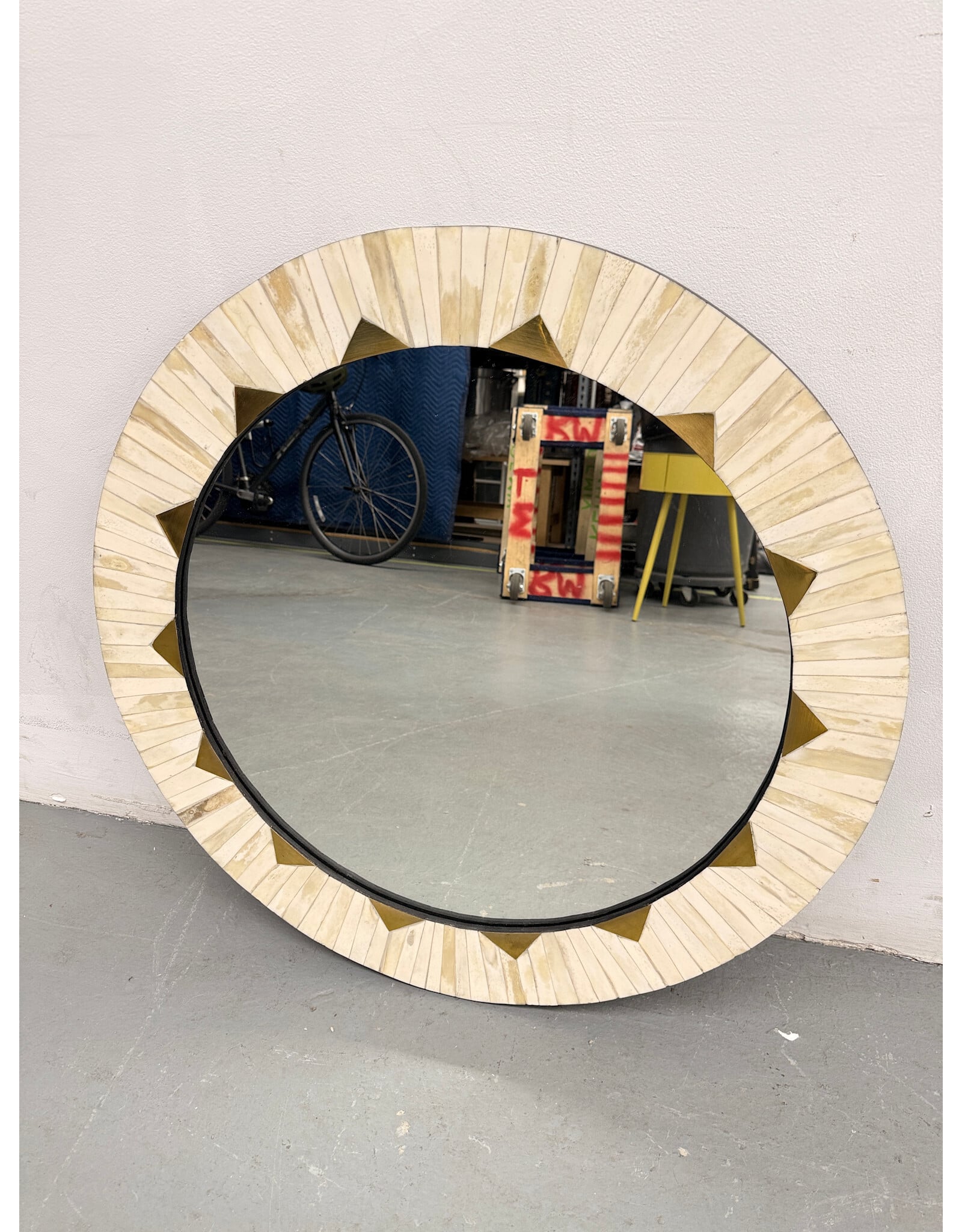 Sunburst Round Wall Mirror