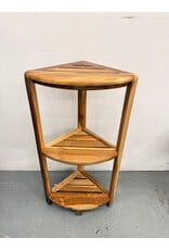 Natural Teak Freestanding Shelf