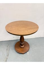 Small Round Wood Side Table