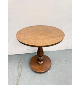 Small Round Wood Side Table
