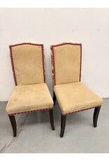 Floral Jacobean Style Upholstered Dining Chairs