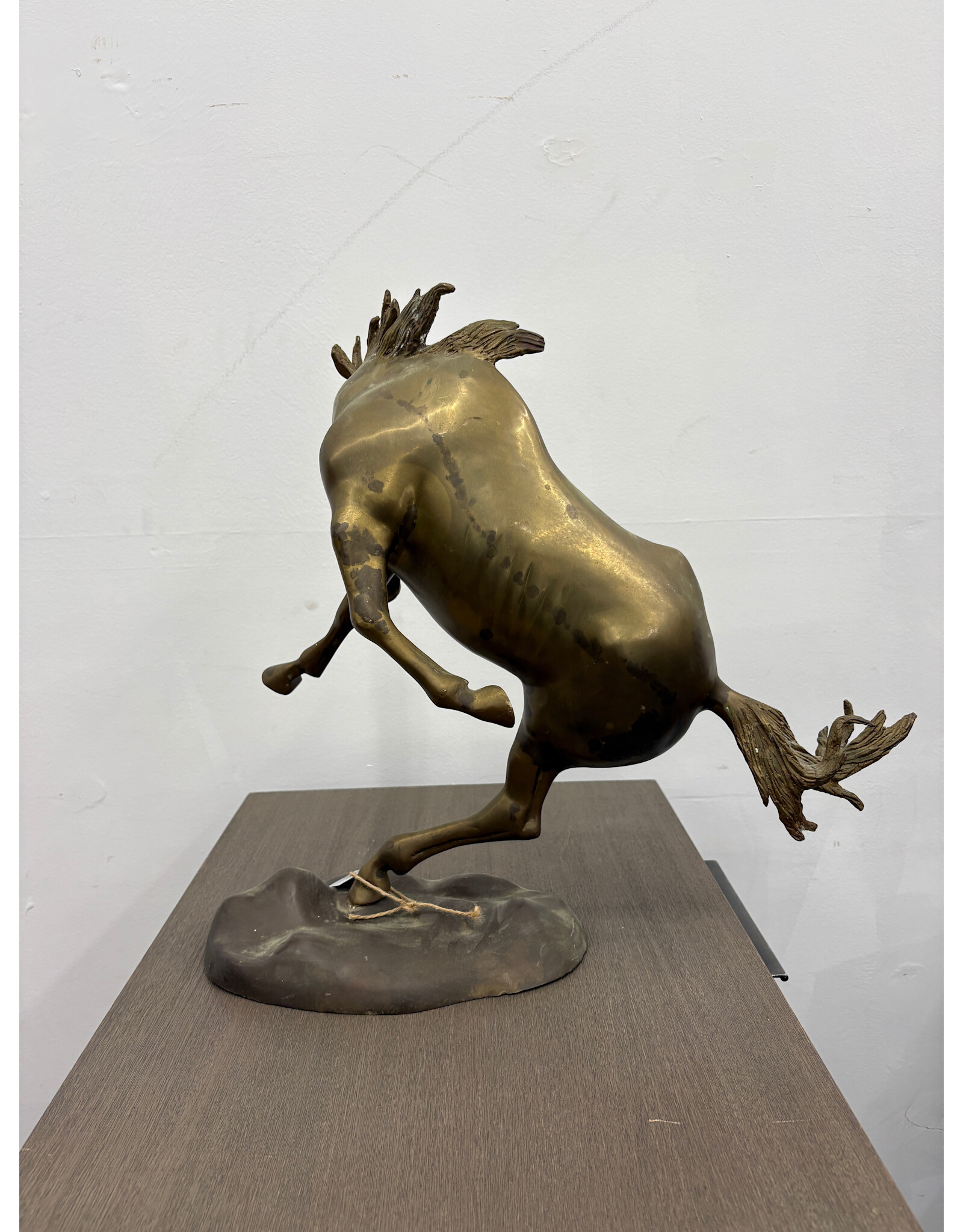 Brass Stallion Sculpture