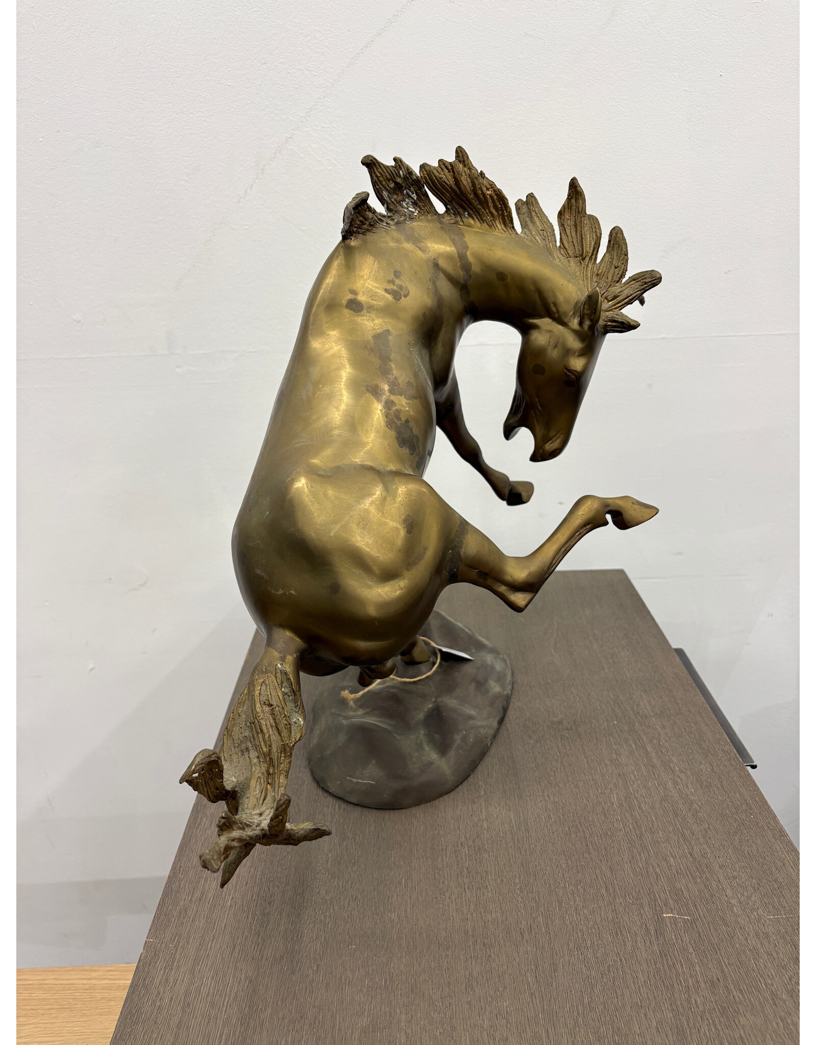 Brass Stallion Sculpture