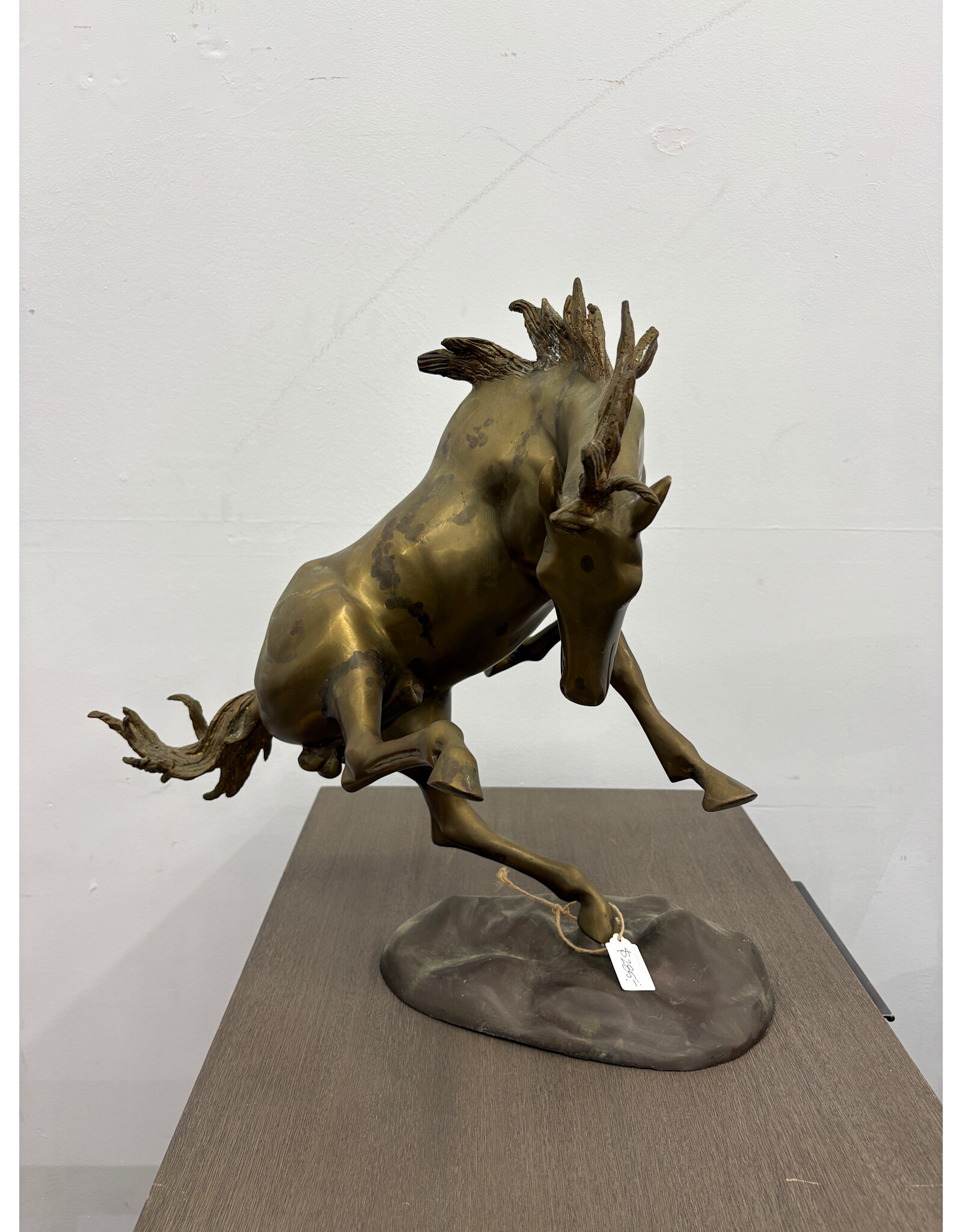 Brass Stallion Sculpture