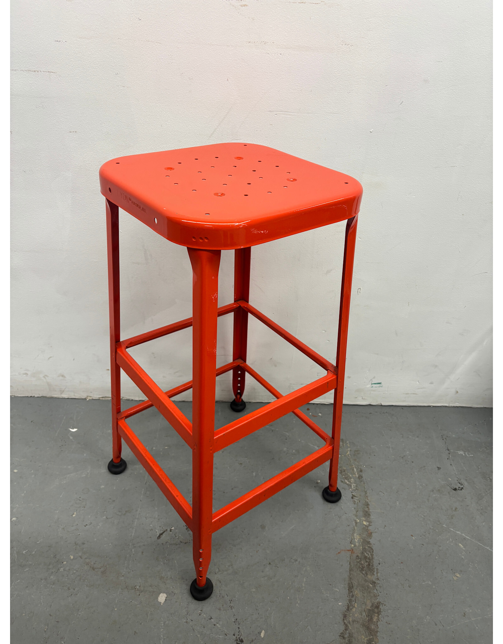 Lyon 1901 Orange Barstool