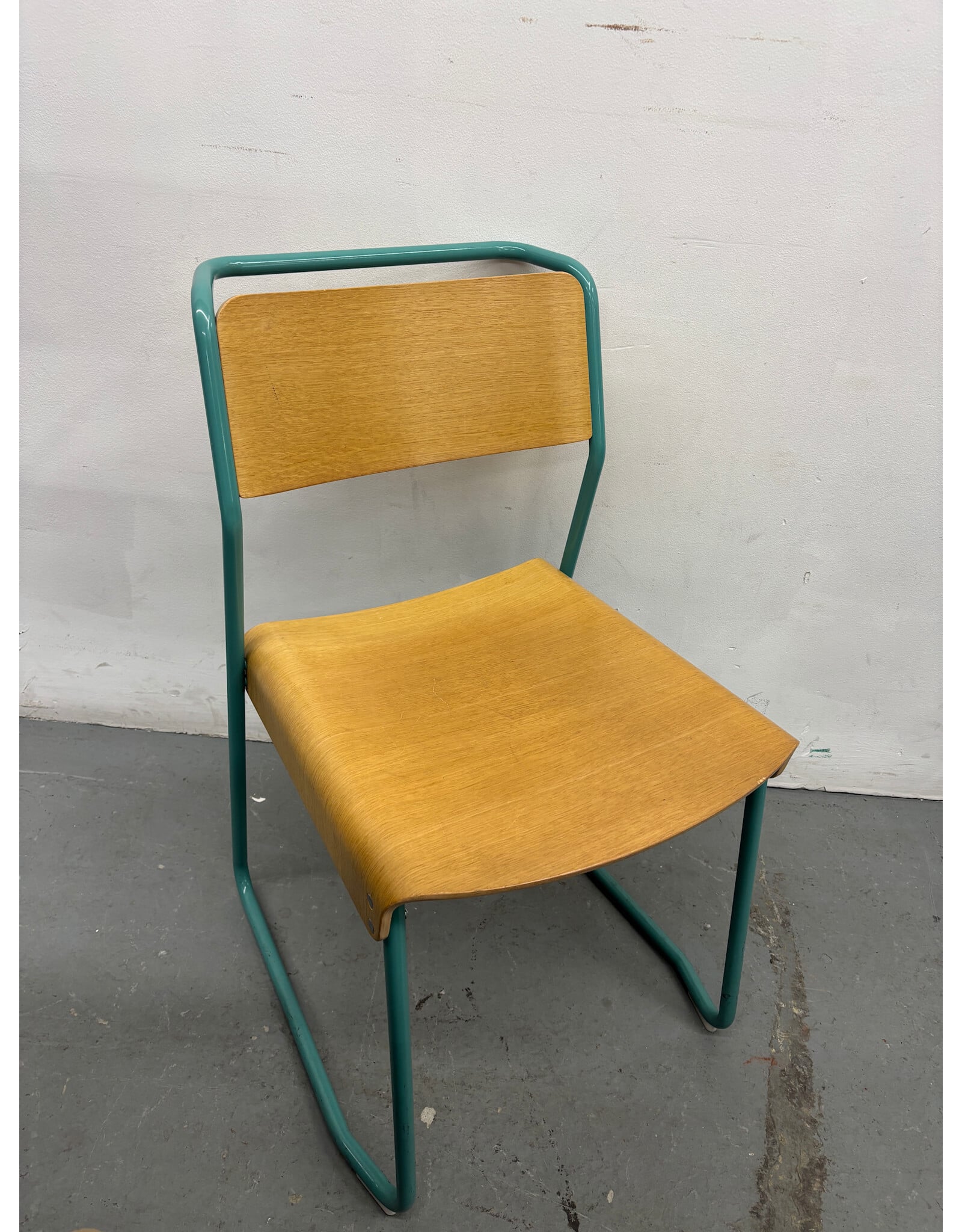 Very Good & Proper Wood and Teal chair