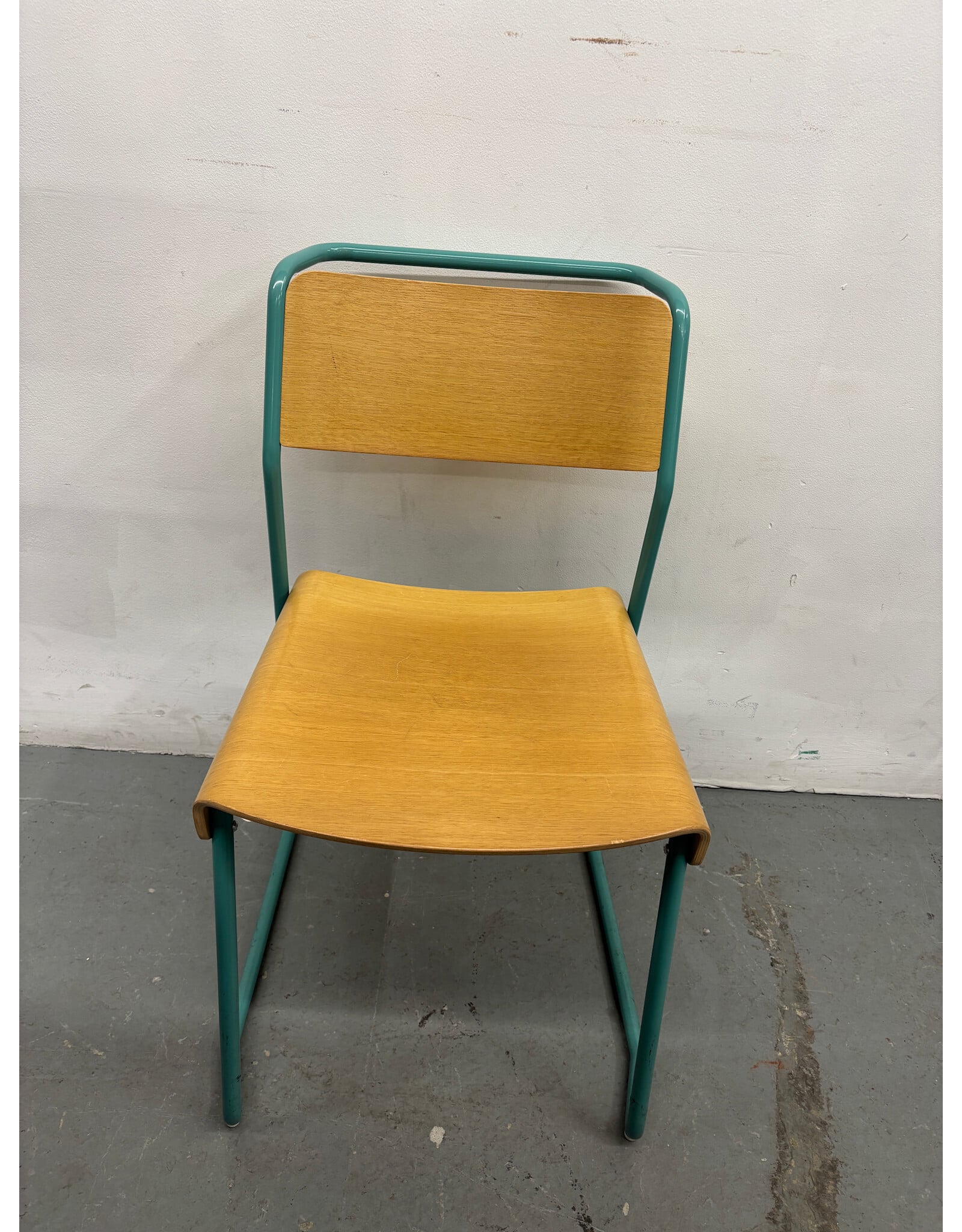 Very Good & Proper Wood and Teal chair