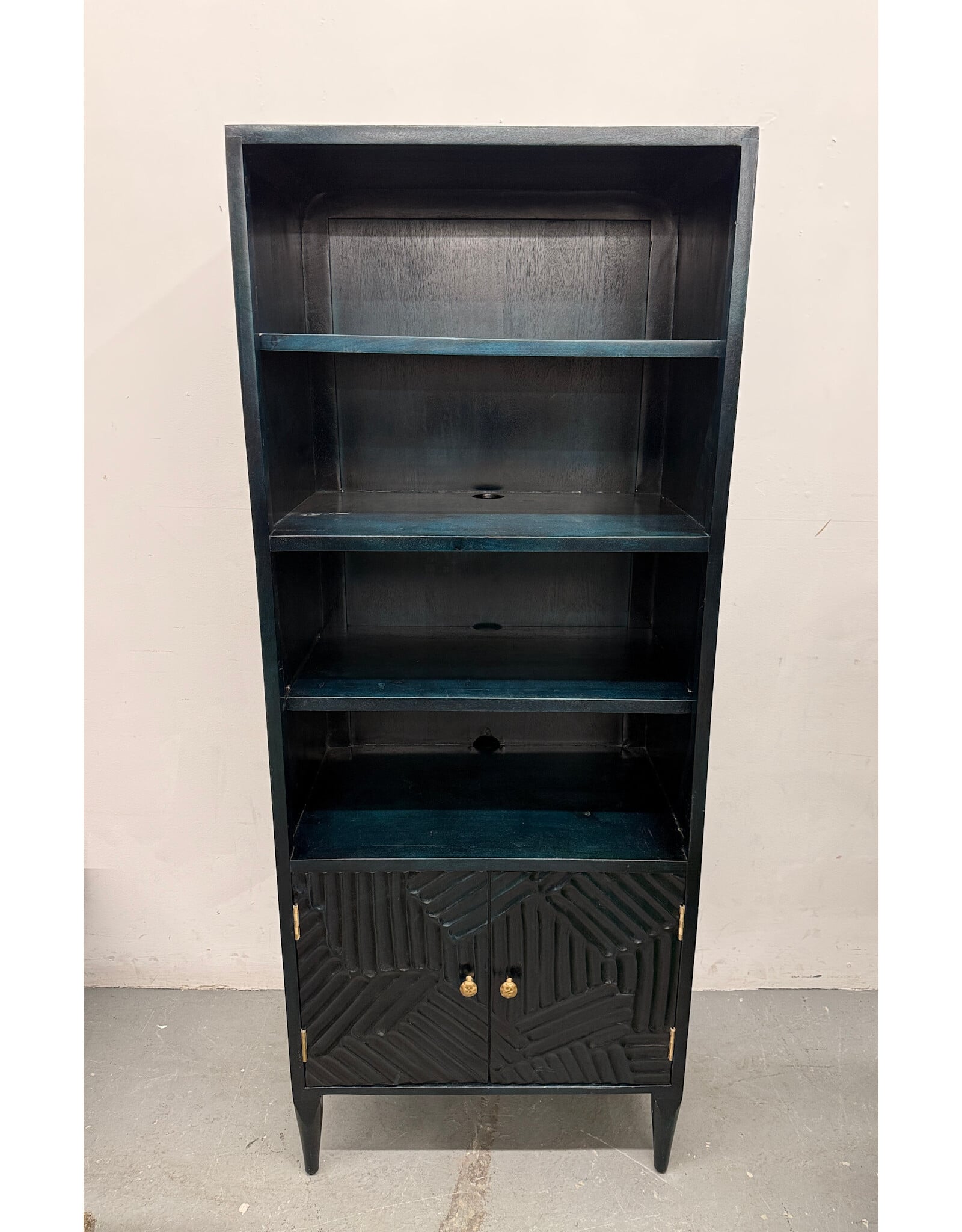 Handcarved Indigo Paje Bookcase by Anthropologie