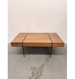 Rectangular Coffee Table with Tempered Glass Legs