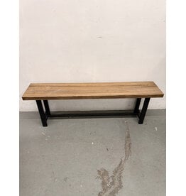 Industrial Style Wood Bench